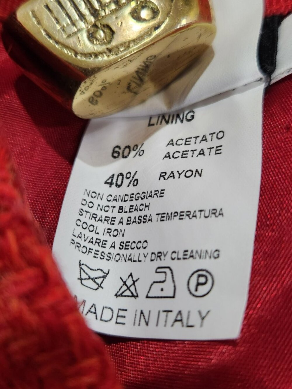KORS Michael Kors Womens Classic Wool Skirt Red Sz 10 - Picture 7 of 8